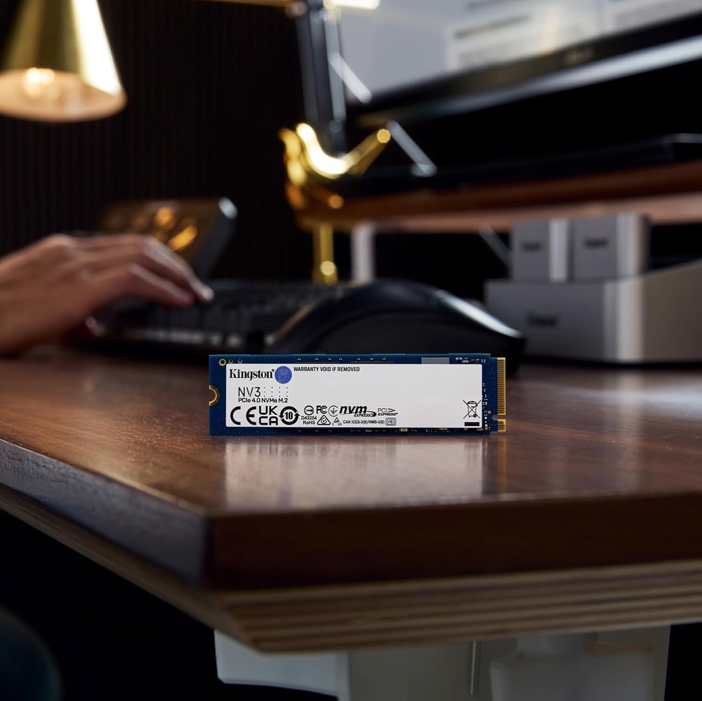 Kingston SSD Kingston SNV3S NVMe, 1TB, M.2, 4000 MB/s Escritura, 6000 MB/s Lectura, PCI Express 4.0