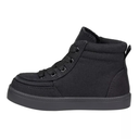 BILLY Footwear Toddler Harmon Sneakers - Black 12T: Zipper & Lace Up, Cushioned Insole, Non Marking Sole