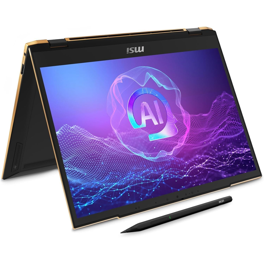 Laptop 2-en-1 MSI Summit 13 AI+ Evo | Intel Core Ultra 7 256V | 16GB RAM | 1TB SSD | 13.3" FHD+ Touch | Win 11 | Ink Black | A2VMTG-016