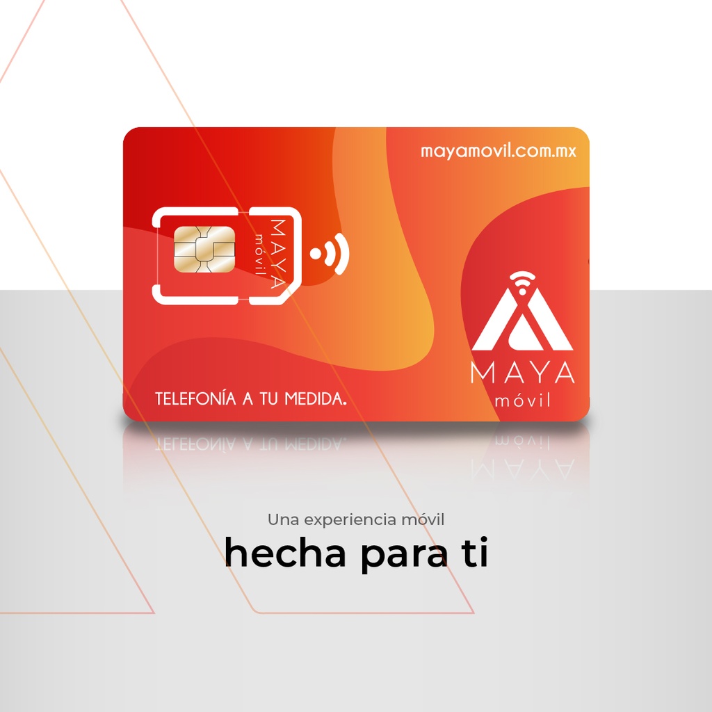 Maya Móvil Max 3 meses de vigencia, 4 Gb de datos, llamadas, SMS y redes sociales ilimitados
