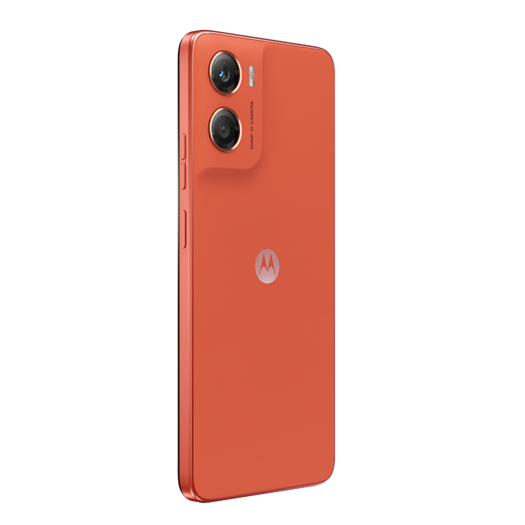 Motorola Moto G06 Naranja – Smartphone 4GB RAM, 128GB Almacenamiento, Pantalla 6.6″ HD+, Batería de larga duración, Cámara con IA