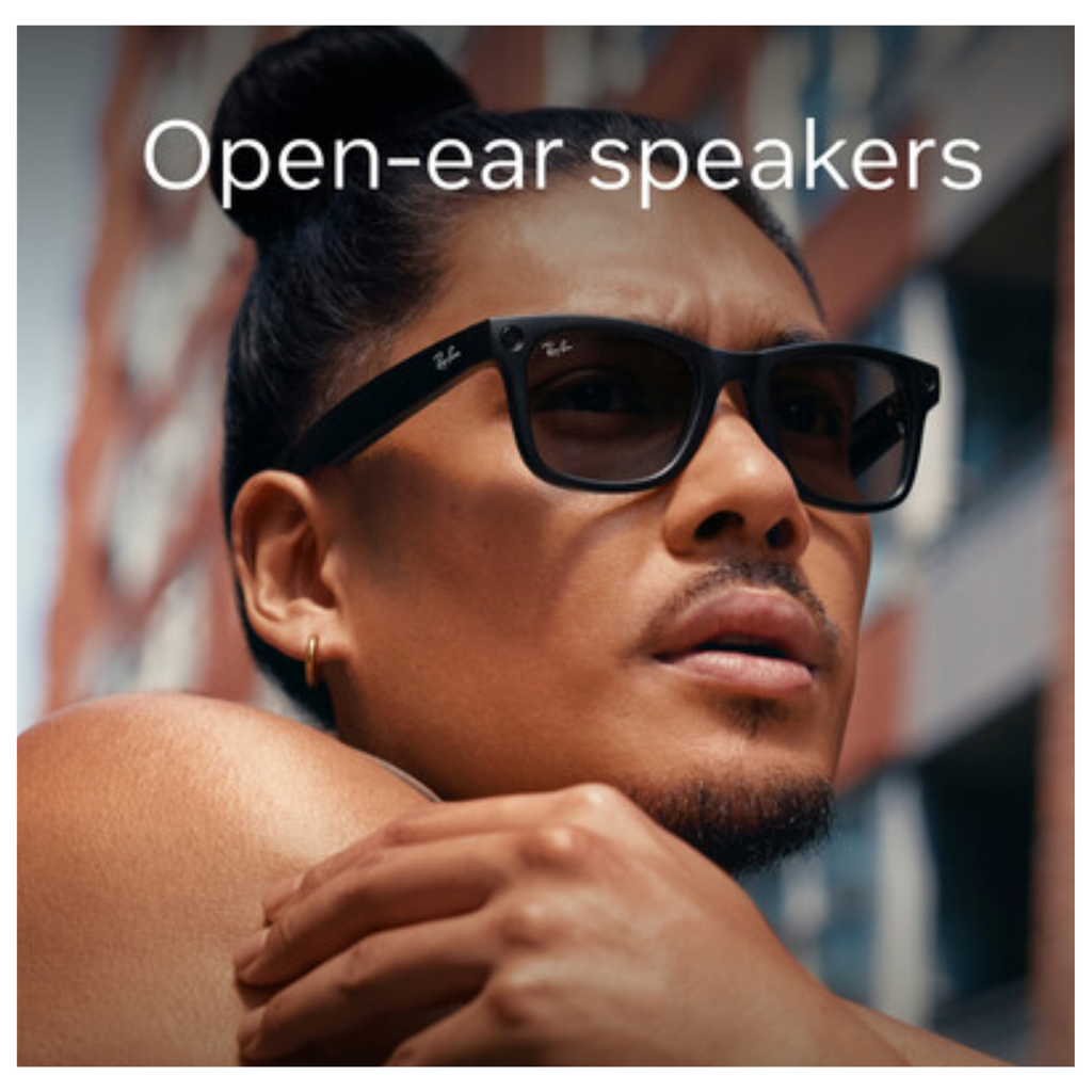 Ray-Ban Meta Wayfarer Gen 1 Smart Glasses IA Transitions® Negro Mate Lentes Clear a Graphite Green