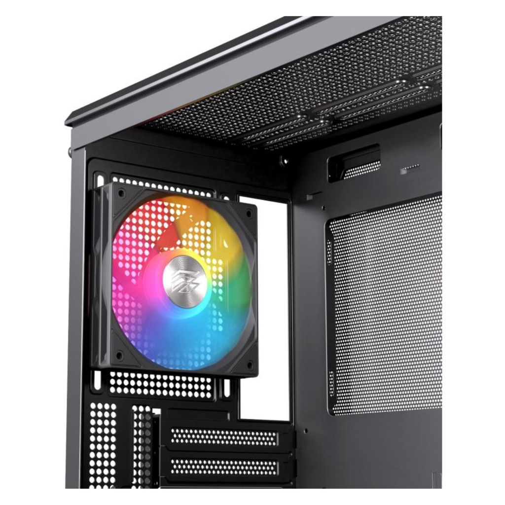 Gabinete Gamer EINAREX PM400 RGB Black Micro ATX Cristal Templado