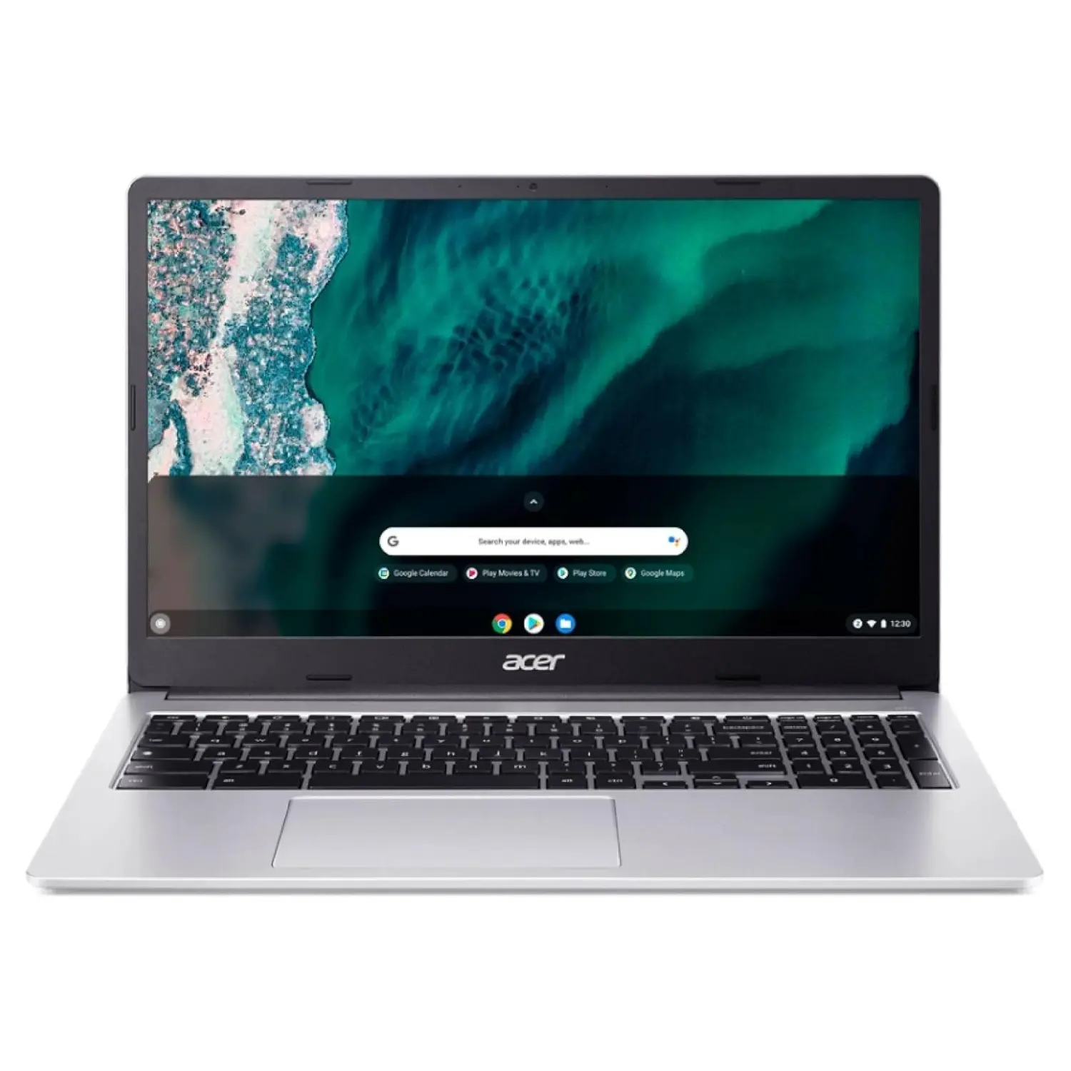 Acer Chromebook 315 15.6" FHD - Intel Celeron N4500, 4GB RAM, 64GB eMMC, Chrome OS - Pure Silver (Open Box)