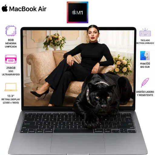 [A2337SPG20-C-M187-8-S256/RFB] Apple MacBook Air M1 13.3" 8GB RAM 256GB SSD Gris Espacial