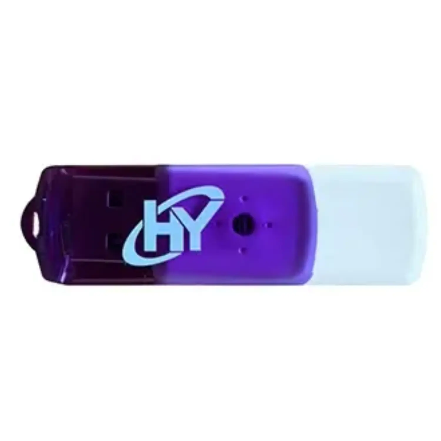 [U2BK/8GBPR/NEW] Memoria USB 8GB Hyundai Bravo | Color Púrpura | Plástico Resistente | USB 2.0 | Nueva Sellada | Diseño Ultra Compacto | Ideal para Estudiantes, Oficina y Respaldo de Documentos