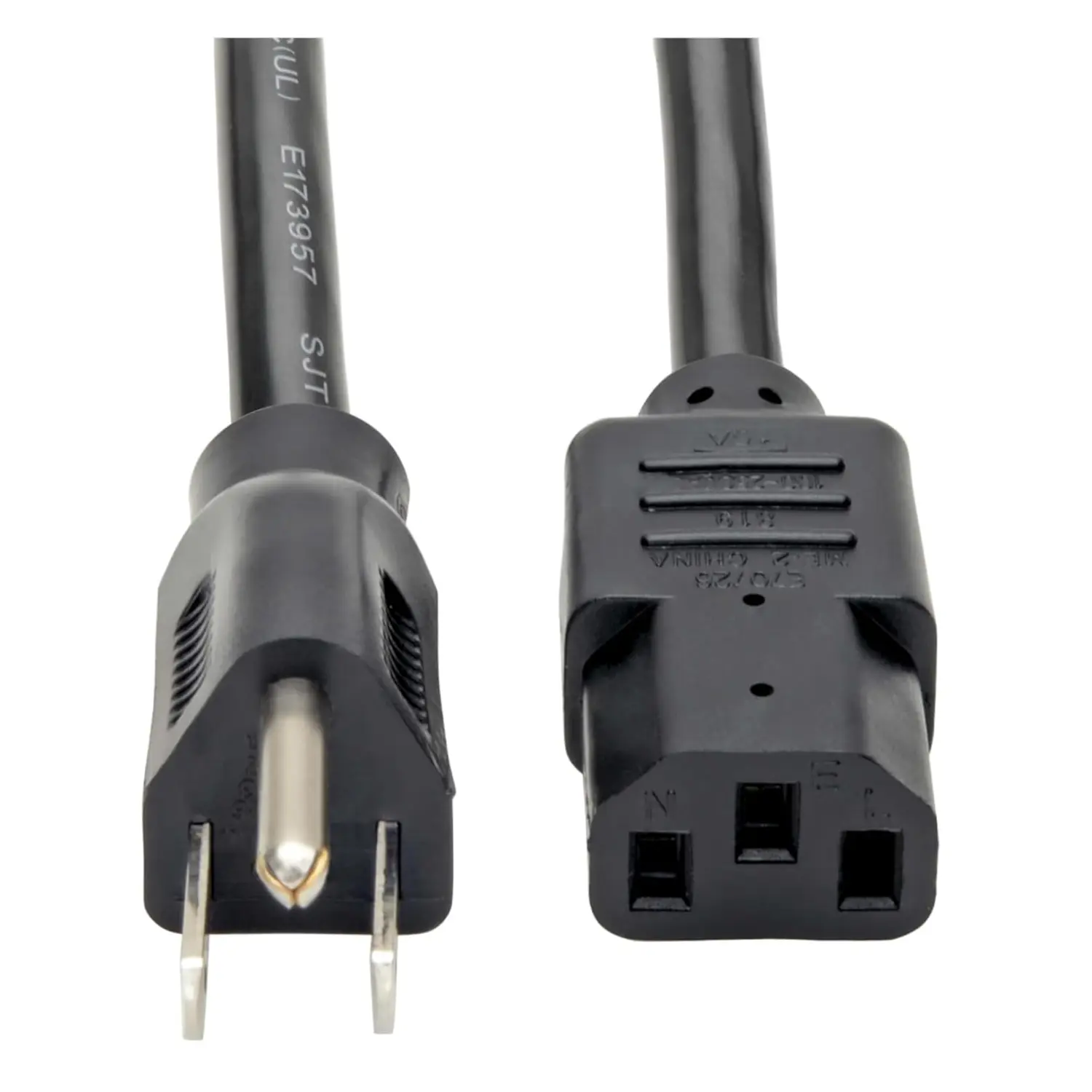 [P007-003/NEW] Tripp Lite P007-003 - Cable de Alimentación Heavy Duty de 3 pies (0.9m), 15A, 14AWG, NEMA 5-15P a C13